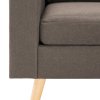 Křeslo taupe textil 288701