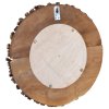 Nástěnné zrcadlo 40 cm teak kulaté 288801