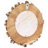 Nástěnné zrcadlo 40 cm teak kulaté 288803