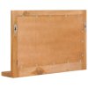 Nástěnné zrcadlo s policí 60 x 12 x 40 cm masivní teakové dřevo 289071