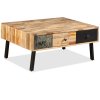Konferenční stolek masivní recyklovaný teak 90 x 65 x 40 cm 245404