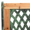 Zahradní lavice 122 cm litina a masivní jedlové dřevo 312033
