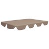 Náhradní stříška na zahradní houpačku taupe 188/168x145/110 cm 312089
