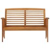 Zahradní lavice 119 cm masivní akáciové dřevo 310259