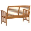 Zahradní lavice 119 cm masivní akáciové dřevo 310259