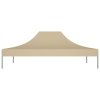 Střecha k party stanu 4 x 3 m béžová 270 g/m² 315353