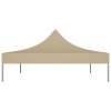 Střecha k party stanu 4 x 3 m béžová 270 g/m² 315353