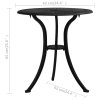 3dílný bistro set litý hliník černý 315592