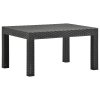 Zahradní stůl antracitový 58 x 58 x 41 cm PP ratan 315640