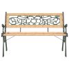 Zahradní lavice 122 cm masivní jedlové dřevo 317118
