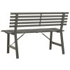 Zahradní lavička 110 cm ocel černá 317135