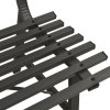 Zahradní lavička 110 cm ocel černá 317135