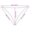 Stínicí plachta 160 g/m² antracitová 4 x 4 x 5,8 m HDPE 311094
