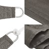 Stínicí plachta 160 g/m² antracitová 5 x 6 x 6 m HDPE 311098