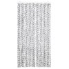 Závěs proti hmyzu bílý a tmavě šedý 100 x 220 cm Chenille 325456