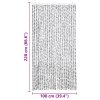 Závěs proti hmyzu bílý a tmavě šedý 100 x 220 cm Chenille 325456