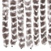 Závěs proti hmyzu taupe a bílý 100 x 220 cm Chenille 325462