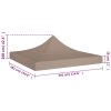 Střecha k party stanu 3 x 3 m taupe 270 g/m² 315321