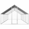 Venkovní klec pro kuřata 2,75 x 8 x 1,92 m pozinkovaná ocel 170791