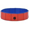 Skládací bazén pro psy červený 80 x 20 cm PVC 170822