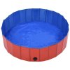 Skládací bazén pro psy červený 120 x 30 cm PVC 170823