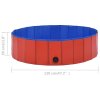 Skládací bazén pro psy červený 120 x 30 cm PVC 170823