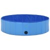 Skládací bazén pro psy modrý 120 x 30 cm PVC 170826