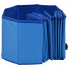 Skládací bazén pro psy modrý 120 x 30 cm PVC 170826