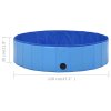 Skládací bazén pro psy modrý 120 x 30 cm PVC 170826