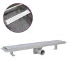 Rovný sprchový odtokový žlab bubliny 630 x 140 mm nerezová ocel 142190