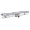 Rovný sprchový odtokový žlab bubliny 630 x 140 mm nerezová ocel 142190