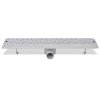 Rovný sprchový odtokový žlab bubliny 630 x 140 mm nerezová ocel 142190
