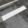 Rovný sprchový odtokový žlab bubliny 630 x 140 mm nerezová ocel 142190