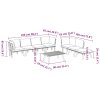 8dílná zahradní sedací souprava s poduškami masivní akácie 3087016