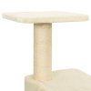 Škrabadlo pro kočky se sisalovými sloupky krémové 118,5 cm 171427