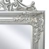 Volně stojící zrcadlo barokní styl 160 x 40 cm stříbrné 243693