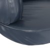 Ergonomický molitanový pelíšek pro psy modrý 88x65cm umělá kůže 171315