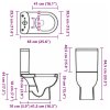 Keramické WC zadní odpad bílé 240376