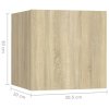 Noční stolek dub sonoma 30,5 x 30 x 30 cm kompozitní dřevo 3079715