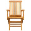 Zahradní židle s antracitovými poduškami 6 ks masivní teak 3062556