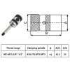 Závitořezné sklíčidlo B16 s MT2 trnem pro vnitřní závit M2–M13 146685