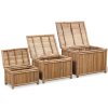 Úložné boxy 3 ks bambus 242495