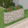 Gabionový vyvýšený záhon pozinkované železo 260 x 50 x 100 cm 152034
