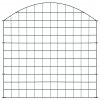 Obloukový zahradní plot 77,5 x 78,5 cm zelený 146103