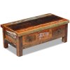 Konferenční stolek zásuvky masivní recyklované dřevo 90x45x35cm 243321