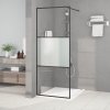 Sprchová zástěna walk-in 80 x 195 cm napůl mléčné ESG sklo 152105
