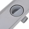 Sprchový odtokový žlab rovný 2 ks 630 x 140 mm nerezová ocel 275948
