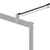Zástěna do průchozí sprchy napůl mléčné ESG sklo 100 x 195 cm 146642