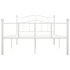 Rám postele bílý kov 120 x 200 cm 284518