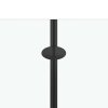 Skládací sprchový kout se 3 panely ESG 130 x 138 cm černý 147191